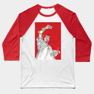 Satan Of Liberty Baseball T-Shirt